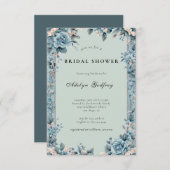 Elegantes Bridgerton-Inspiriertes Brautparty Einladung (Vorne/Hinten)