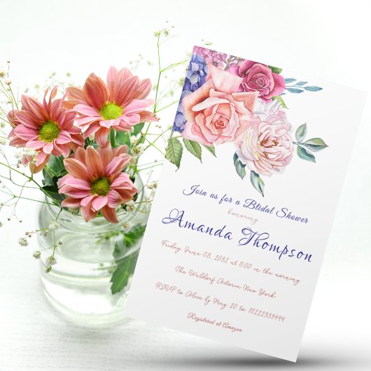 Elegantes Bridgerton theme Brautparty Tea Party Einladung