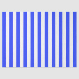 Elegantes Bright Royal Blue Striping Muster Seidenpapier