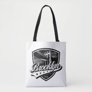 Elegantes Brooklyn-Shield und Swoosh-Design Tasche