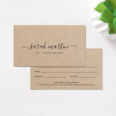 Elegantes Brown Beauty Salon Geschenkgutschein (Schreibtisch)