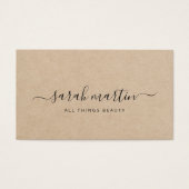 Elegantes Brown Beauty Salon Geschenkgutschein (Vorderseite)