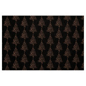 Elegantes Brown Copper Weihnachtsbaummuster Stoff (Fat Quarter (45,7 x 55,9 cm))