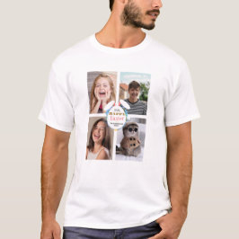 Elegantes Brown Happy Ostereier Foto T-Shirt