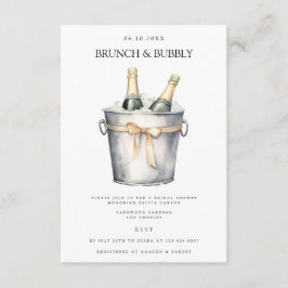 Elegantes Brunch & Bubbly Bridal Dusche Einladung