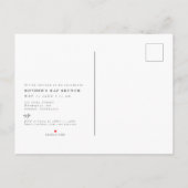 Elegantes Brunch Foto Muttertag Brunch Einladungspostkarte (Rückseite)