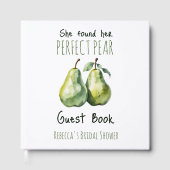 Elegantes Brunch Perfect Pear Brautparty Gästebuch (Vorderseite)