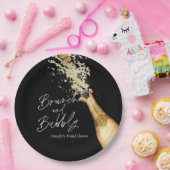 Elegantes Brunch und Bubbly Brautparty Pappteller (Party)