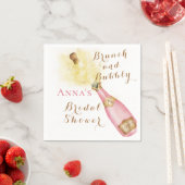 Elegantes Brunch und Bubbly Brautparty Serviette (Beispiel)
