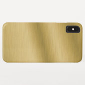 Elegantes Brushed Gold Case-Mate iPhone Hülle (Rückseite (Horizontal))