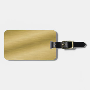 Elegantes Brushed Gold Gepäckanhänger