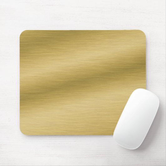Elegantes Brushed Gold Mousepad (Mit Mouse)