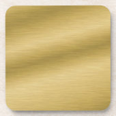 Elegantes Brushed Gold Untersetzer (Vorderseite)