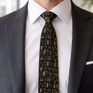 Elegantes Buchdesign - Dark Academia - Vintage Buc Krawatte