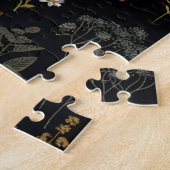 Elegantes Buchdesign - Dark Academia - Vintages Bu Puzzle (Seite)