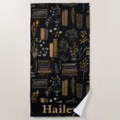 Elegantes Buchdesign - Dark Academia - Vintages Bu Strandtuch (Vorderseite)