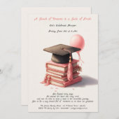 Elegantes Buchen Abschluss Brunch Einladung (Vorne/Hinten)