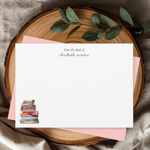 Elegantes Buchliebhaber Von meinem Schreibtisch Pe Mitteilungskarte