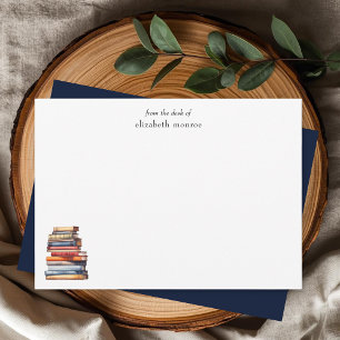 Elegantes Buchliebhaber Von meinem Schreibtisch Pe Mitteilungskarte