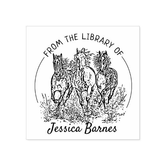 Elegantes Buchzeichen Gummistempel (Prägung)