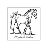 Elegantes Buchzeichen Gummistempel (Prägung)