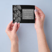 Elegantes Budget Einladung zur Hochzeitsfeier. Fli Flyer (Gruppe)