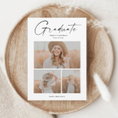 Elegantes Budget Foto Collage Abschluss Einladung