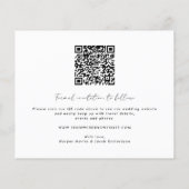 Elegantes Budget Foto Save the Date (Rückseite)