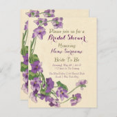 Elegantes Budget für Brautdusche Einladungspostkarte (Vorne/Hinten)