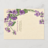 Elegantes Budget für Brautdusche Einladungspostkarte (Rückseite)