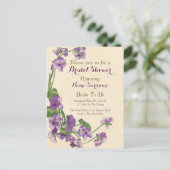 Elegantes Budget für Brautdusche Einladungspostkarte (Stehend Vorderseite)