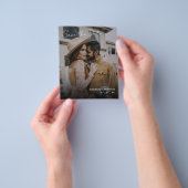 Elegantes Budget Hochzeit Speichern Sie das Date Q Flyer (Gruppe)