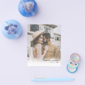 Elegantes Budget Hochzeit Speichern Sie das Date Q Flyer (Einzeln)