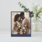 Elegantes Budget Navy Blue & Gold Hochzeit Vielen (Stehend Vorderseite)