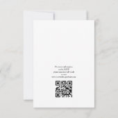 Elegantes Budget Qr Code Hochzeit Einladung (Rückseite)