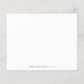 Elegantes Budget Rosa Mädchen Dusche Einladung (Rückseite)