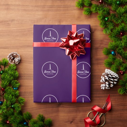 Elegantes Buenos Aires-Geschenkpapier Geschenkpapier (Feiertagsgeschenk)