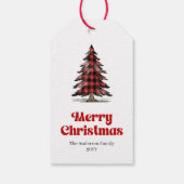 Elegantes Büffelbaum-Geschenk-Tag mit individuelle Geschenkanhänger (Rückseite)