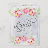 Elegantes Bunco Girls Night Out Party Einladung (Vorne/Hinten)