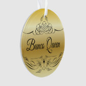 Elegantes Bunco Ornament mit goldenem Glanz (Vorderseite)