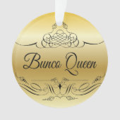 Elegantes Bunco Ornament mit goldenem Glanz (Vorderseite)