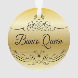 Elegantes Bunco-Ornament mit goldfarbenem Gradient Ornament