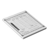 Elegantes Bunco-Punktepad Notizblock (angewinkelt)