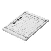 Elegantes Bunco-Punktepad Notizblock (Rotiert)