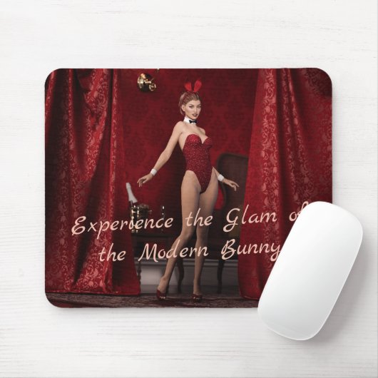 Elegantes Bunny Girl Mousepad (Mit Mouse)
