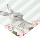 Elegantes Bunny Striped Design Kurzer Tischläufer (Ecke)