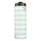Elegantes Bunny Striped Design Thermosbecher (Vorderseite)