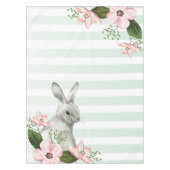 Elegantes Bunny Striped Design Tischdecke (Vorderseite)