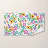 Elegantes buntes Blumentuch-Set Badhandtuch Set (Handtuch)