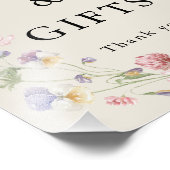 Elegantes buntes Hochzeitskarten & Geschenkposter Fotodruck (Ecke)